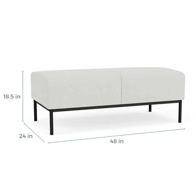Banc de réception Darsey, Noir, Ombre portes ouvertes