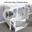Aidin 72’’ Double Bathroom Vanity Set with Vessel Sink, Faucet, Drain-1040150007-1040150006