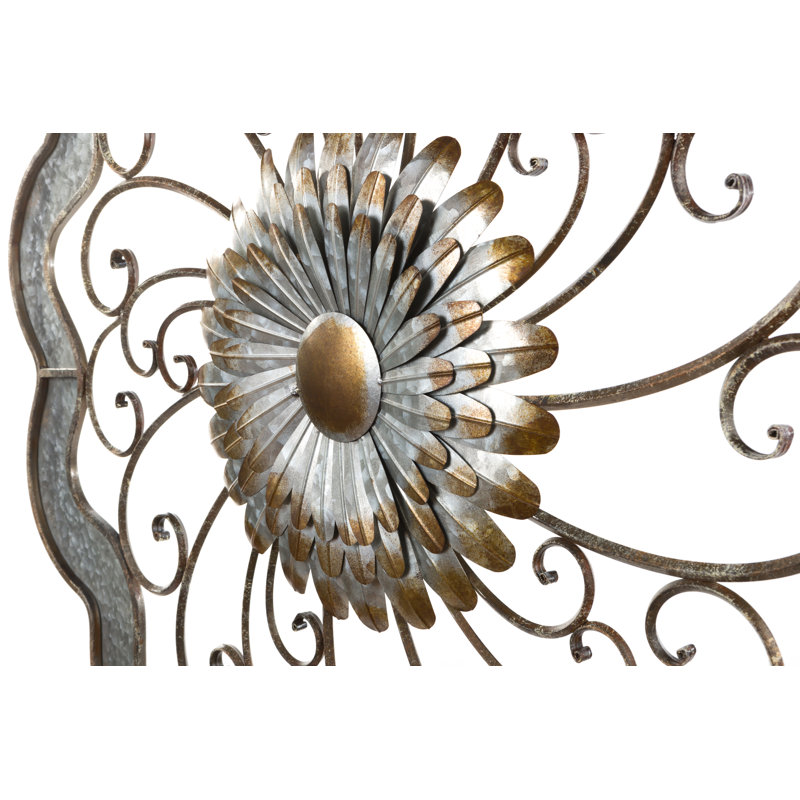 Isabella Traditional Plants & Flowers Wall Decor on Metal