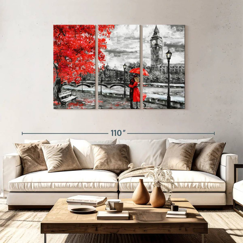 Hardie Pop Romantic London Couple, 48" H x 74" W