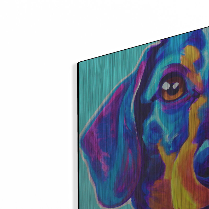 «Dachshund - Oscar» par Dawg Painter, H 12 po x l 16 po