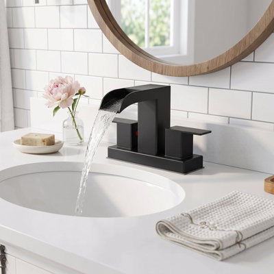 Forious® Ultra Centerset Bathroom Faucet With Drain Assembly, 2-handle Bathroom Sink Faucet