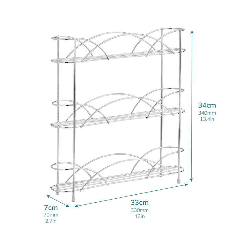 Freestanding Spice Rack, Chrome