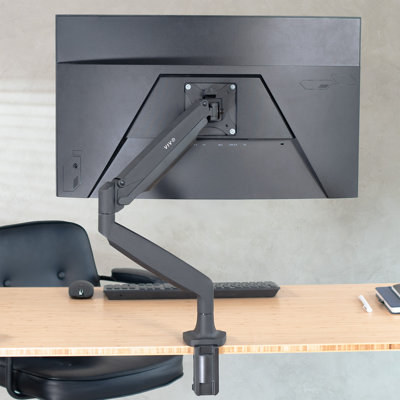 Pneumatic Arm Single Monitor Desk Mount