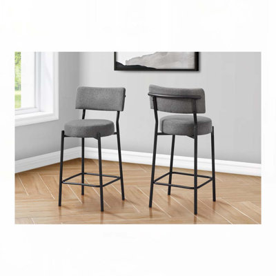Barstool, Counter Height, Set Of 2,