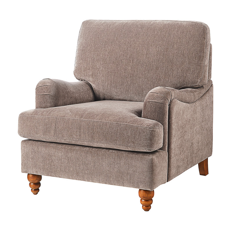 Chaise avec accoudoirs Candor, Brun