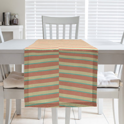 Fractured Stripes Table Runner