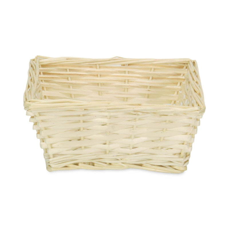 Panier de service en osier, H 3,5 po x l 8 po x P 8 po
