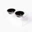 Medium Clear Double Pet Feeder with Color Bowls-197271276