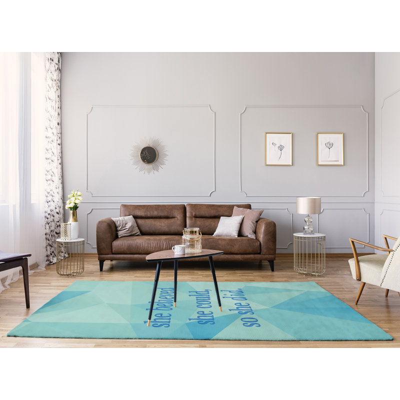 Tapis en poly-chenille pour femmes en faux gemme, Rectangle 8 pi x 10 pi