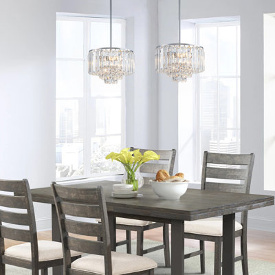 Modern 4-Tier Crystal Chandelier
