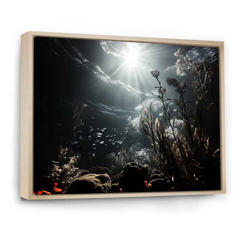 " Underwater Paradise ", Natural Floater Framed, 24" H x 32" W