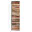 Pasha Wool Geometric Area Rug in Beige/Brown/Red