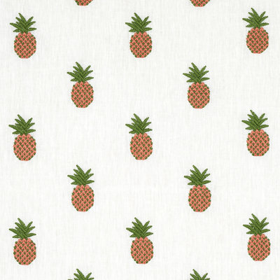 Tissu de broderie ananas