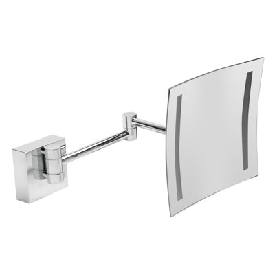 Miroir de maquillage/rasage lumineux sans cadre à fixation murale