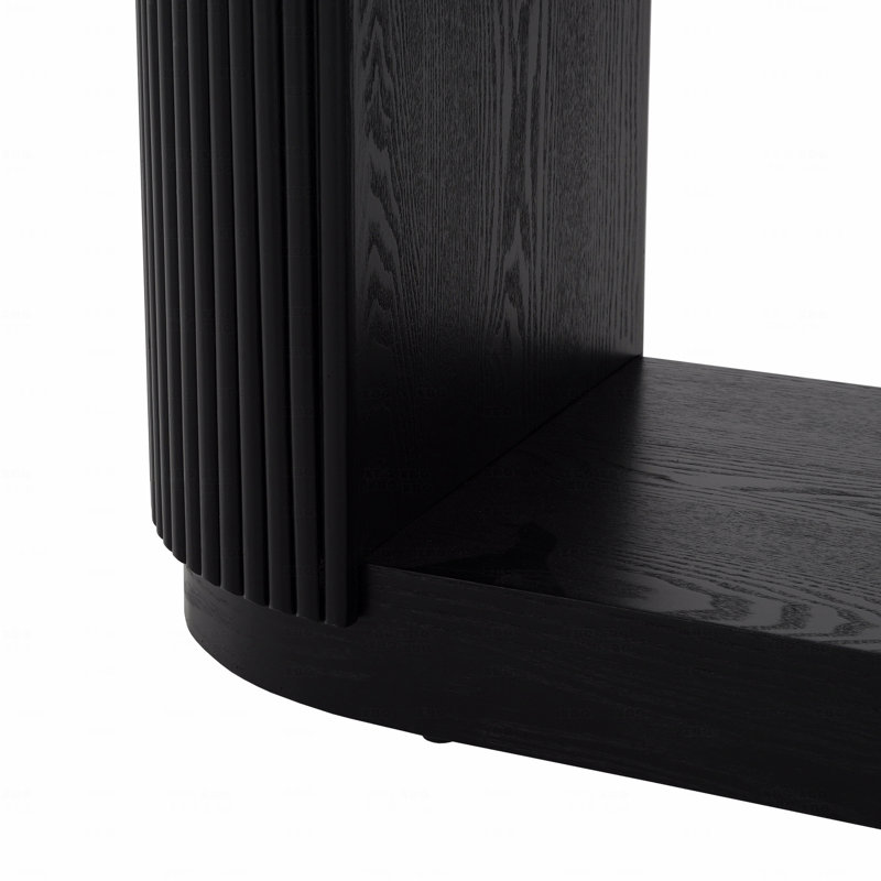 Console de vestibule moderne, table de canapé mince avec tablette ouverte et grain de bois élégant, table de couloir multifonctionnelle pour le salon