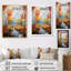 Birch Woods Autumn Harmony V, reproduction d'art sur toile encadrée-508859065-508859027
