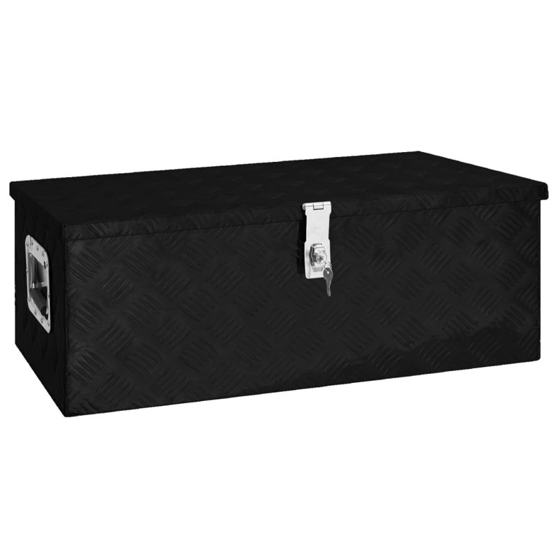 Rebrilliant Decorative Bin, Black, 30cm H x 80cm W x 39cm D