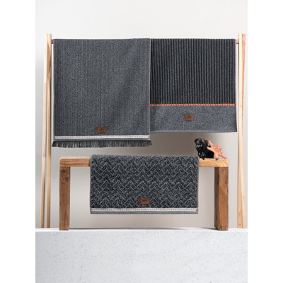 Ensemble de serviettes à main de qualité supérieure (3 pièces), 19,7 po x 35,4 po | 75% coton / 25% polyester, 17,9 oz / m² | Lavable à la machine, doux et absorbant, parfait pour la maison, le spa et la salle de sport