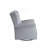 Zeger Gray Fabric Glider Chair With Swivel
