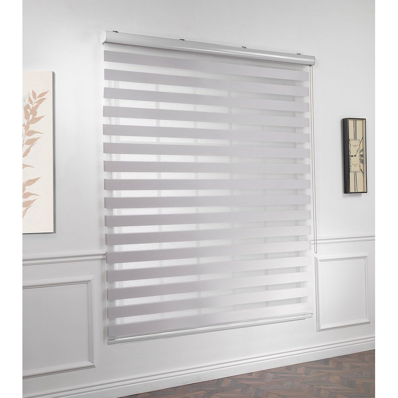 Semi Sheer Roller Shade, Gray, 185cm L x 61cm W