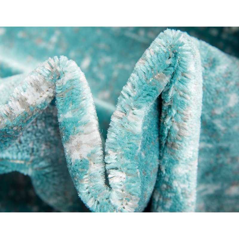 Pokorny Turquoise Area Rug, Runner 2' x 9'10"
