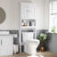 Armoire de rangement au-dessus de la toilette-122264924