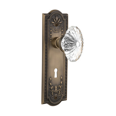 Poignée de porte intérieure à mortaise ovale cannelée Meadows