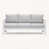 Coussin gris / Cadre blanc est en rupture de stock