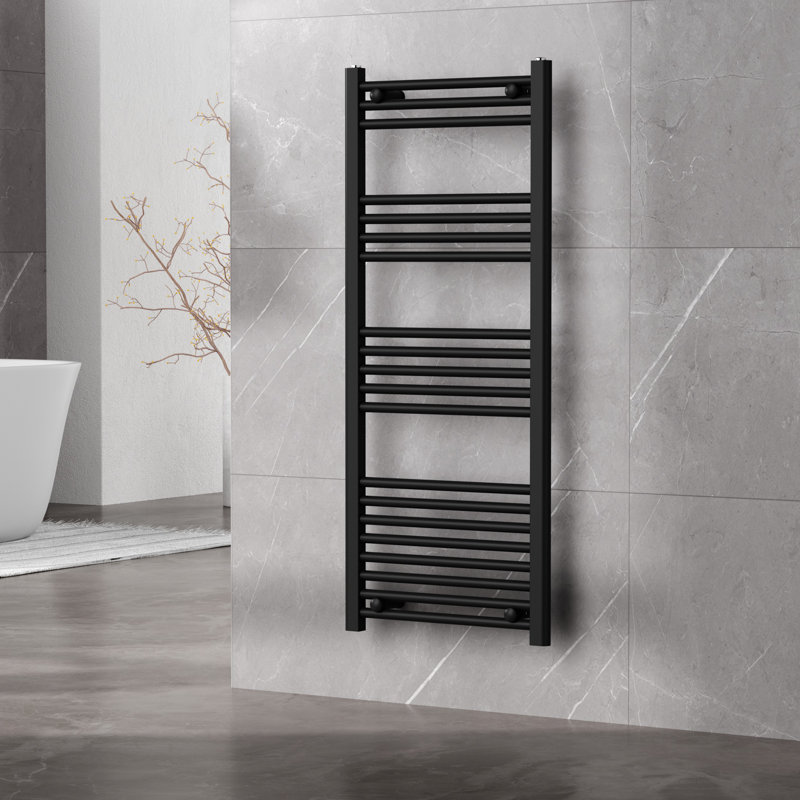 Straight Towel Rail Heated Towel Rails, Matt Black