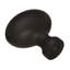 Vaile 1-3/8 inch (35mm) Length Matte Black Cabinet Knob - 10 Pack-31717026