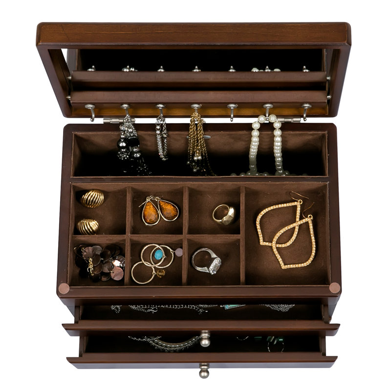 Boîte à bijoux en bois