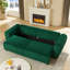 Canapé convertible 2-en-1 avec coussins et rangement pour salon, appartement, bureau, vert-1913837993