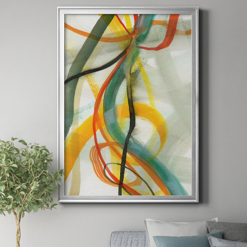 «Window Drama I» par J Paul, reproduction d'art sur toile encadrée, Argent, H 26,5 po x l 36,5 po x P 1,5 po