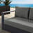 Modway Tahoe Outdoor Patio Powder-Coated Aluminum Modular Left-Facing Loveseat-95616611-95616610