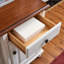 Bureau simple en bois massif de style américain