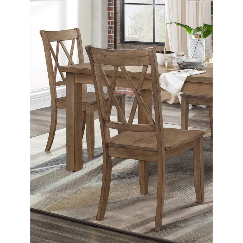 Ensemble de 2 chaises d'appoint Casual, Naturel