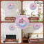 Horloge, chiffres, arc-en-ciel, tourbillons, bulles