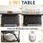 Ebba Aluminum Adjustable Height Fire Pit Table-637420187