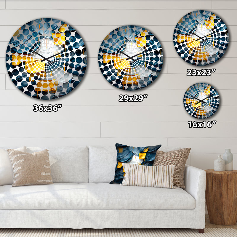Bardsley - Horloge murale peinture abstraite, Petit