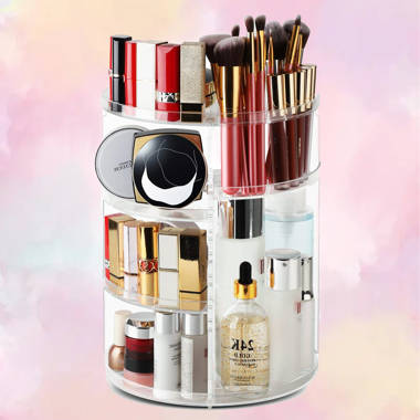 Joylin Makeup Organizer Rebrilliant Finish: White