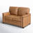 Ansela 56" Leather Loveseat Sofa with Nailhead Trim-82851917