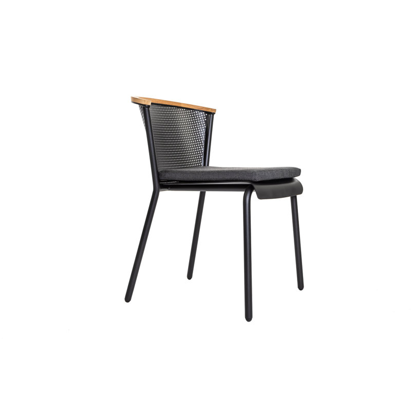 Chaise d'appoint Dar, Sooty, Blanc