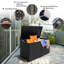 Étagère de rangement pour boîte de rangement en rotin 88 gallons Costway
