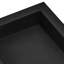 Niche de douche prête à poser 16 po x 50 po, organisateur à tablette simple, coins carrés encastrés et encastré, niche de rangement scellée à savon moderne pour salle de bain, noir
