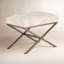 Banc rembourré en similicuir Madera - Crème