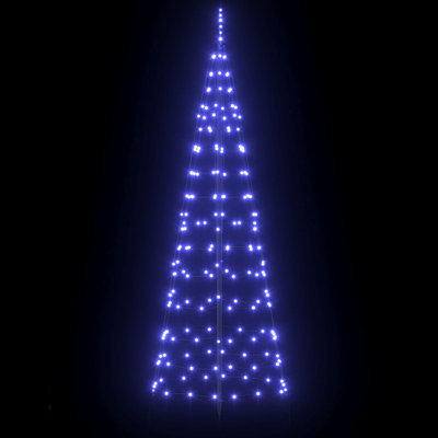  LED Christmas Tree with Ground Spikes 250 cm Iron