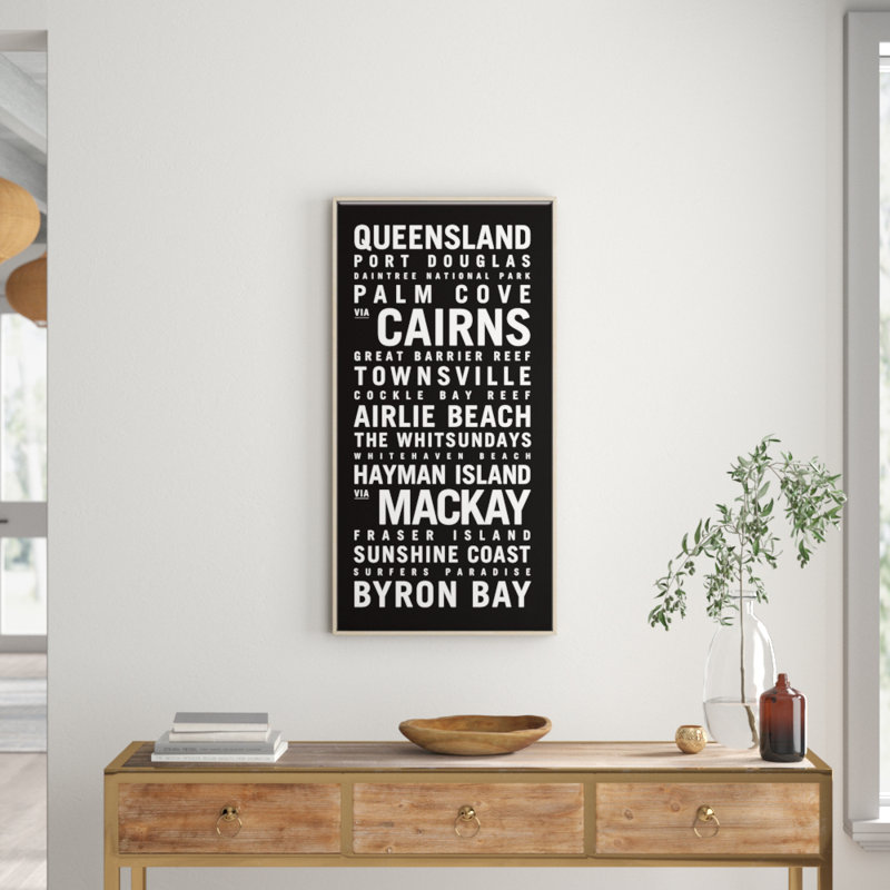 Tram Scrolls - Print on Canvas, 62.5cm H x 32.5cm W x 4.5cm D