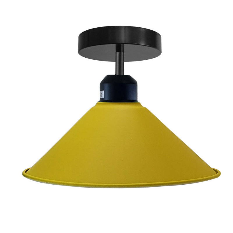 Bustos Semi Flush Mount, Yellow