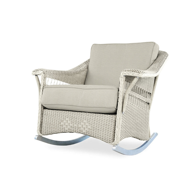 Nantucket Outdoor Rocker Chair, Linen, Callen Celadon